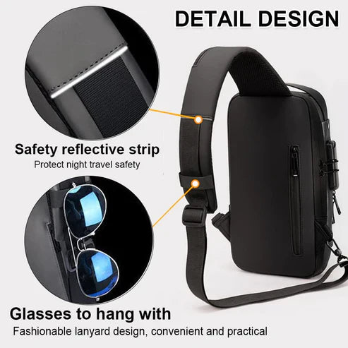 Multifunction Crossbody Bag Sport Running Travel Sling Pack