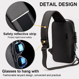 Multifunction Crossbody Bag Sport Running Travel Sling Pack
